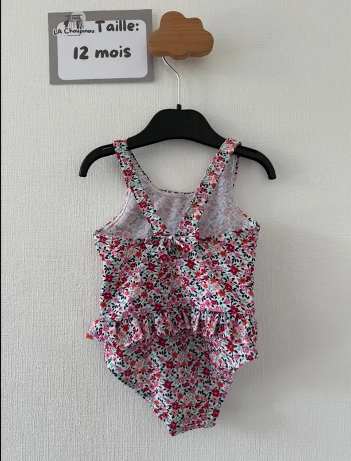 Maillot de bain une pièce - taille 12 mois 🌸 - photo numéro 2