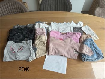 Lot vêtements fille 12mois