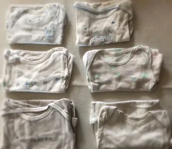 Lot de 6 bodys manches longues 6 mois