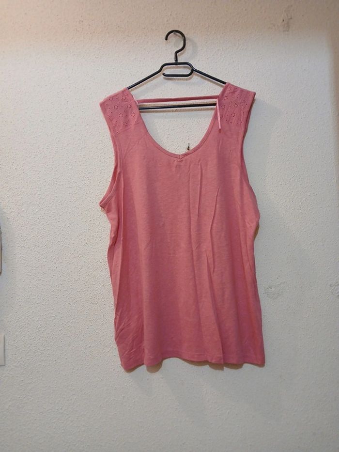 Débardeur femme rose neuf " tissaia " taille xxl - photo numéro 4