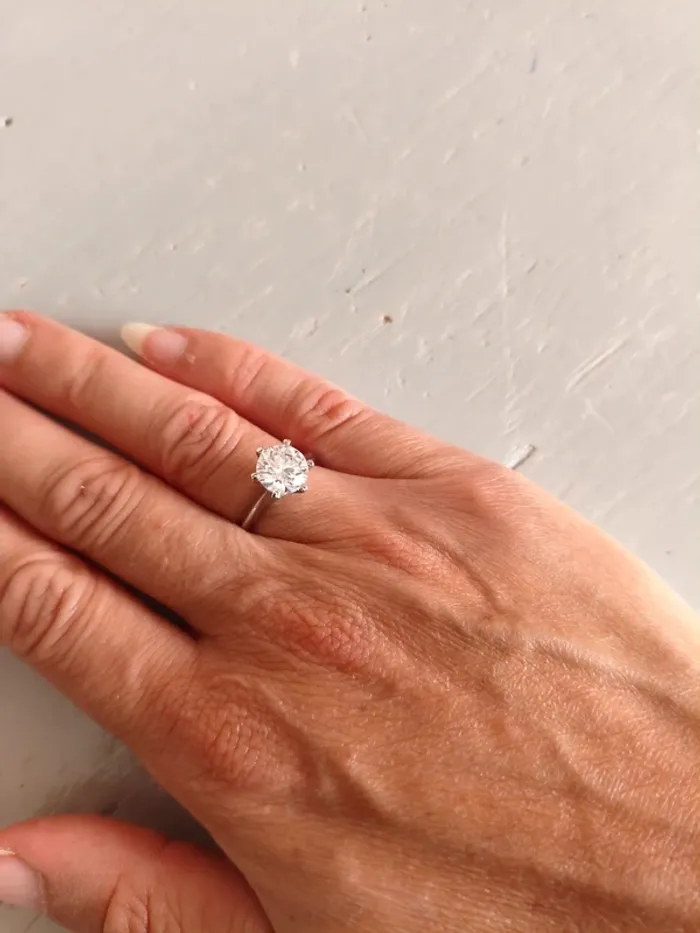 Bague solitaire en argent - photo numéro 11