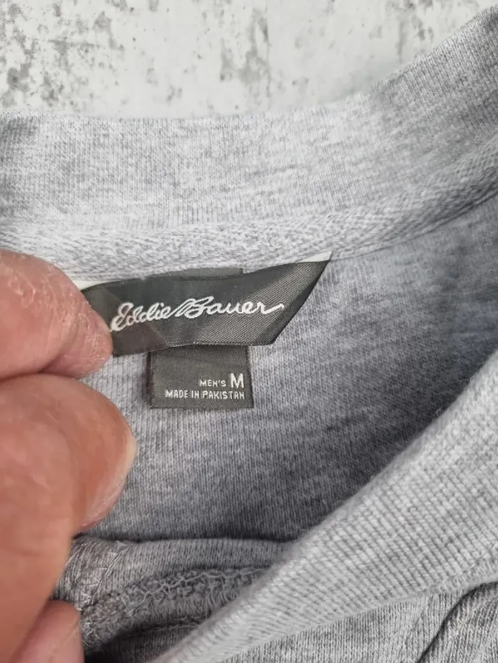 Sweat col rond Eddie Bauer gris – Taille M Homme - photo numéro 3