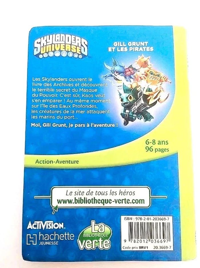 Roman bibliothèque verte - Skylanders Inverse : Gill Grunt et les pirates - photo numéro 2