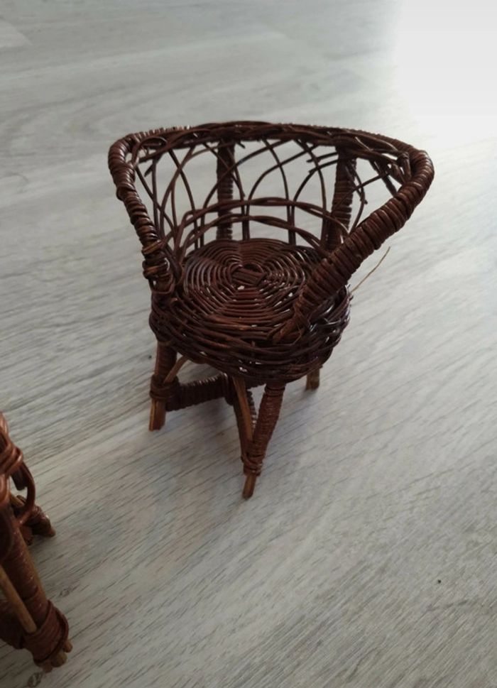 Salon en rotin vintage - photo numéro 4