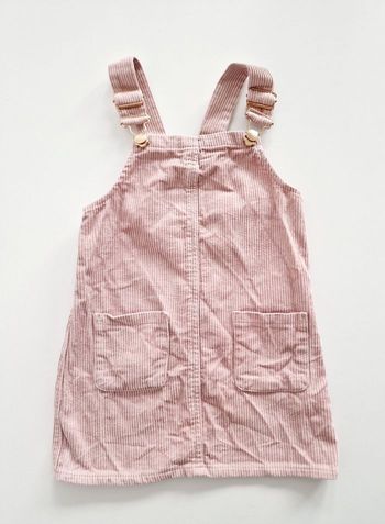 Primark - Robe salopette en velours côtelé - Rose (4 ans)