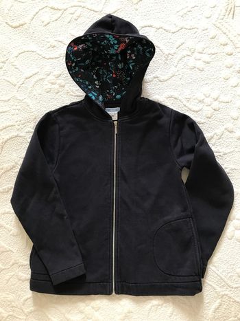 Sweat zippé marine fille 10 Ans Jacadi