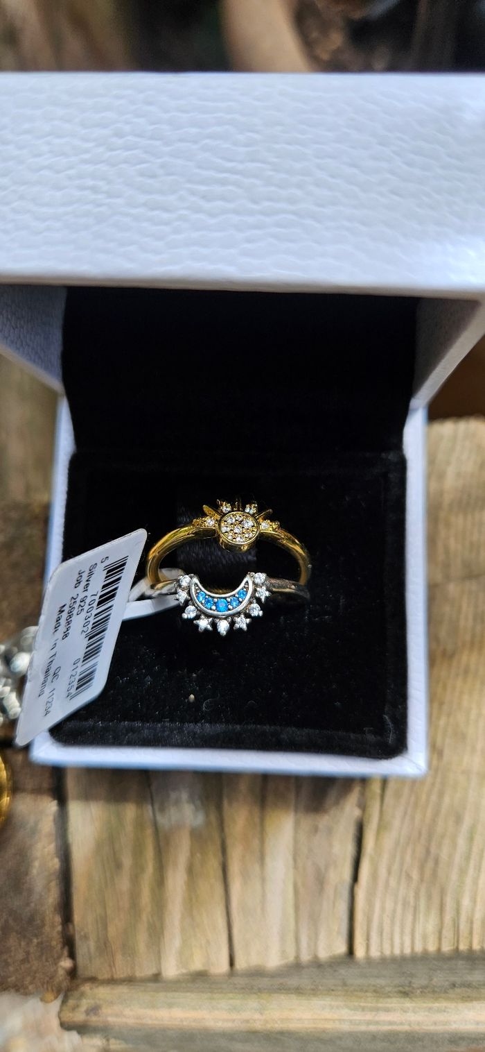 Magnifique bague Pandora lune et soleil neuf - photo numéro 4