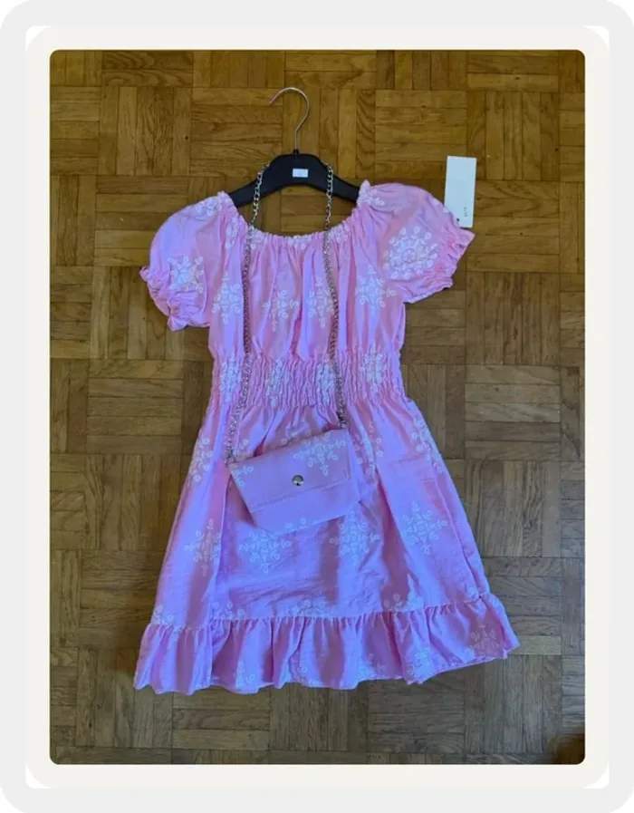Robe rose pour filles - photo numéro 3