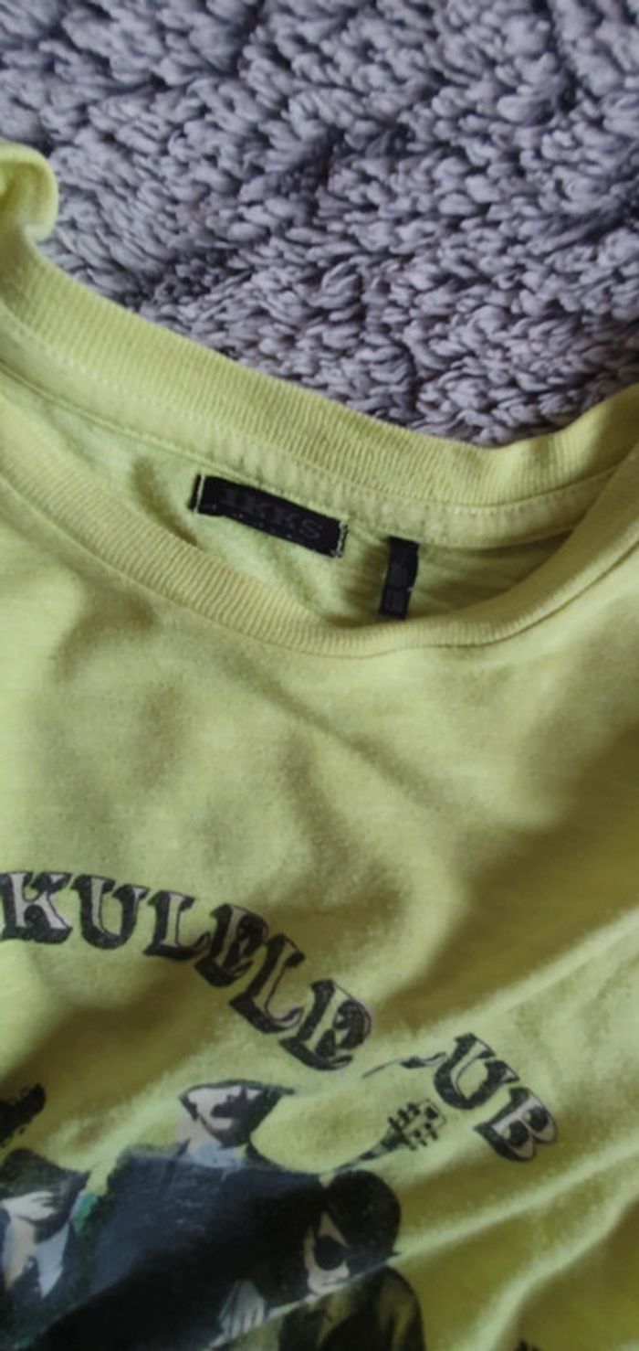 Teeshirt jaune IKKS - 12 ans - photo numéro 4