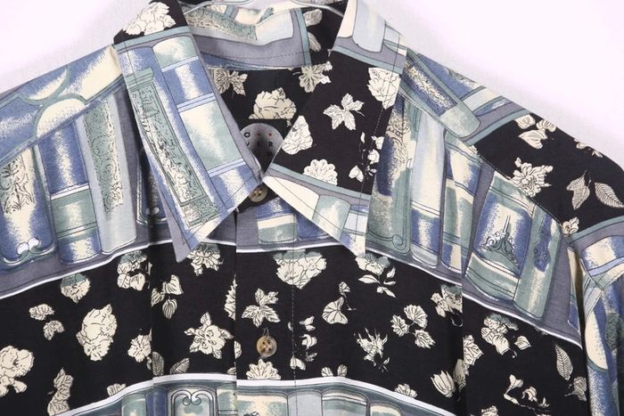 Chemise vintage 90's unisexe en viscose (#240102) - photo numéro 4