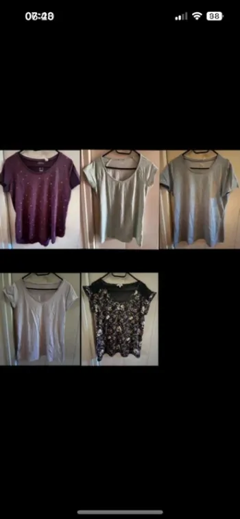 T-shirts taille M LaHalle Décathlon