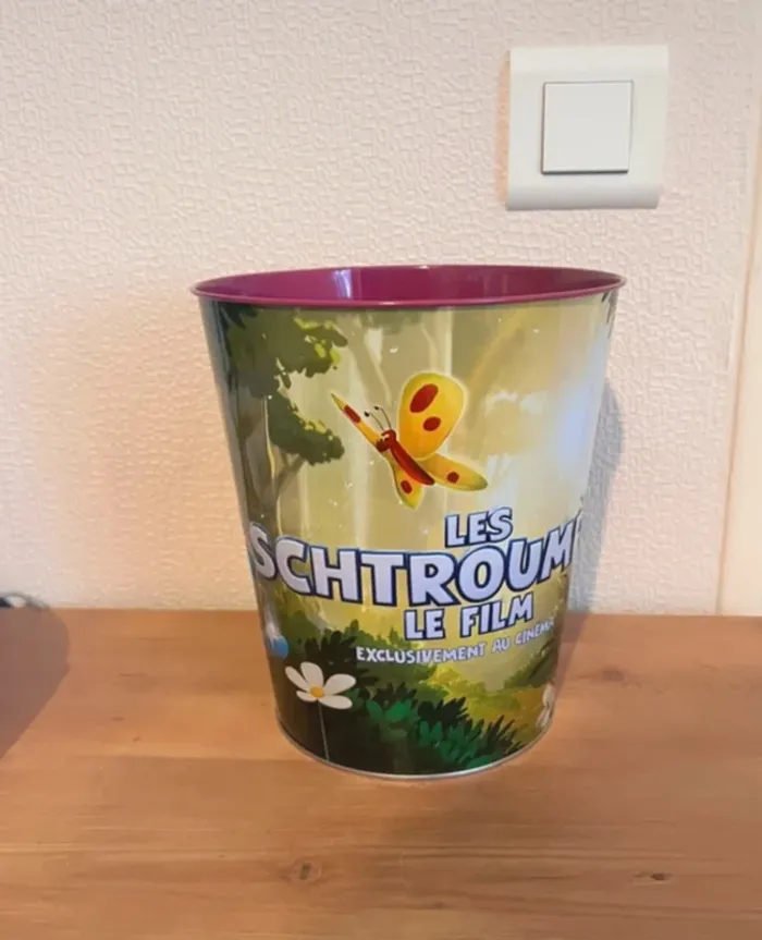 Seau à pop corn schtroumpfs - photo numéro 3