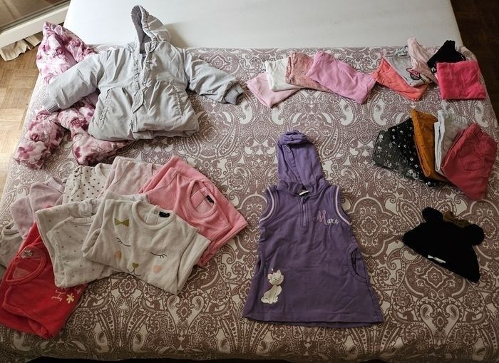 Lots vetement hiver bebe fille