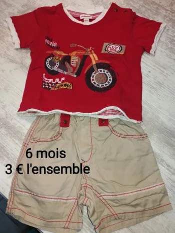 Garçon 6 mois - Ensemble
Dispo tant que l'annonce est en ligne
Pas d'envoi remise en main propre