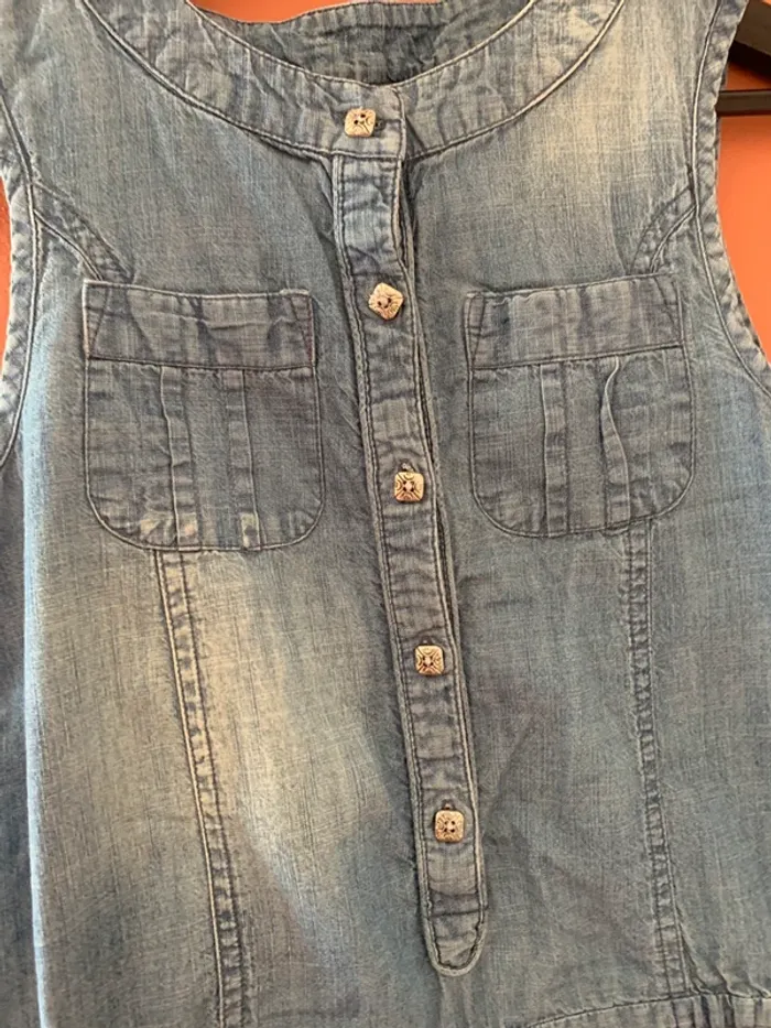 👗 Combishort en jean léger Orchestra – 10 ans - photo numéro 2