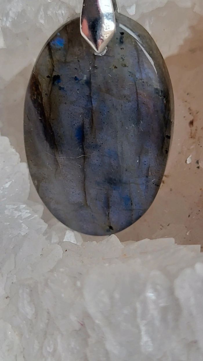 Labradorite pendentif ovale - photo numéro 2