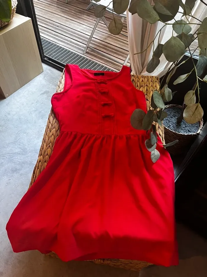 Robe rouge corail idéal cérémonie - photo numéro 4