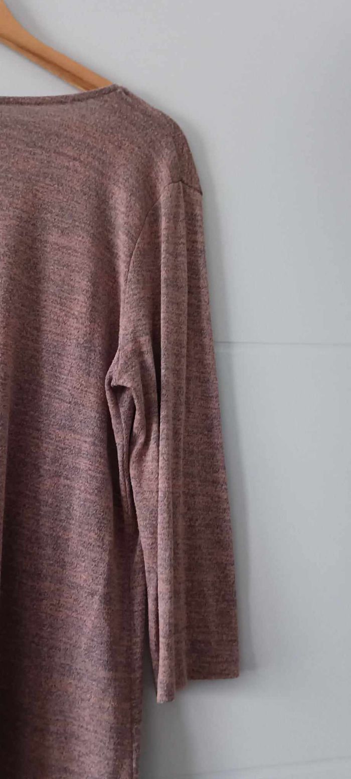 T-shirt rose chiné manches 3/4 col V Armand Thiery Taille 5 - photo numéro 7