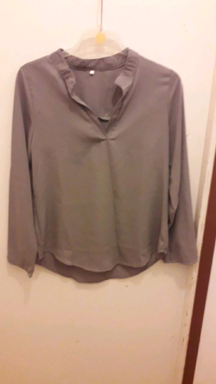 Blouse col V