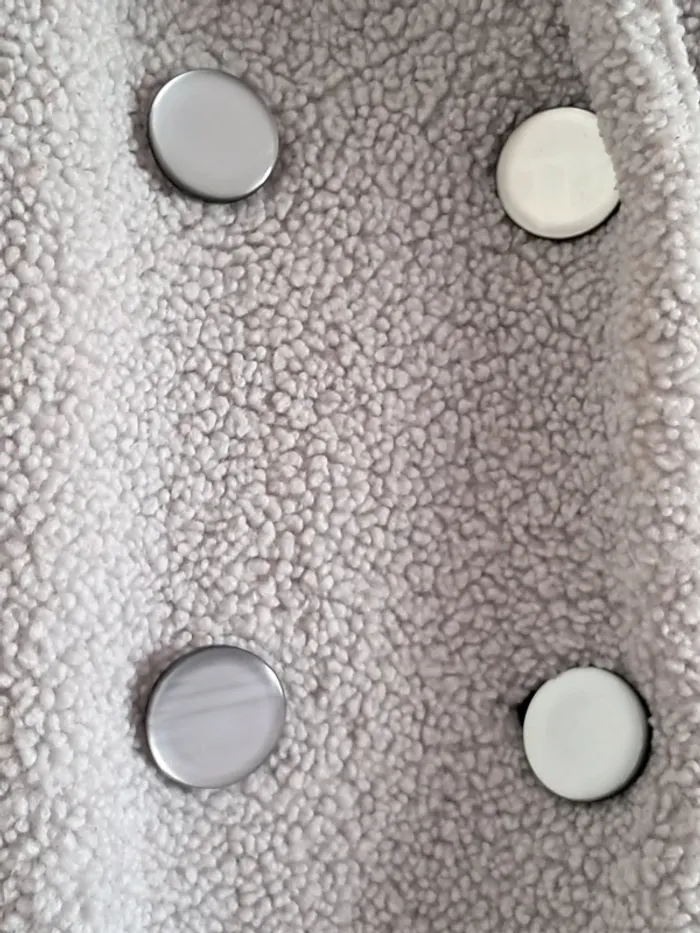 Manteau "peluche" gris perle Tissaia - photo numéro 3