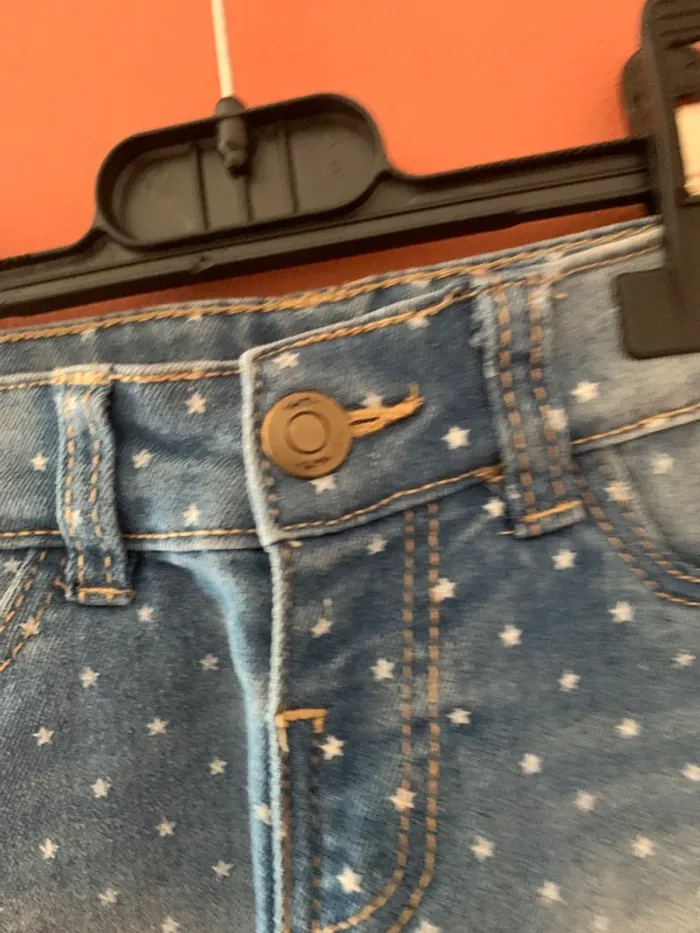 ⭐ Short en jean fille à étoiles – 3 ans / 96 cm – LH - photo numéro 2