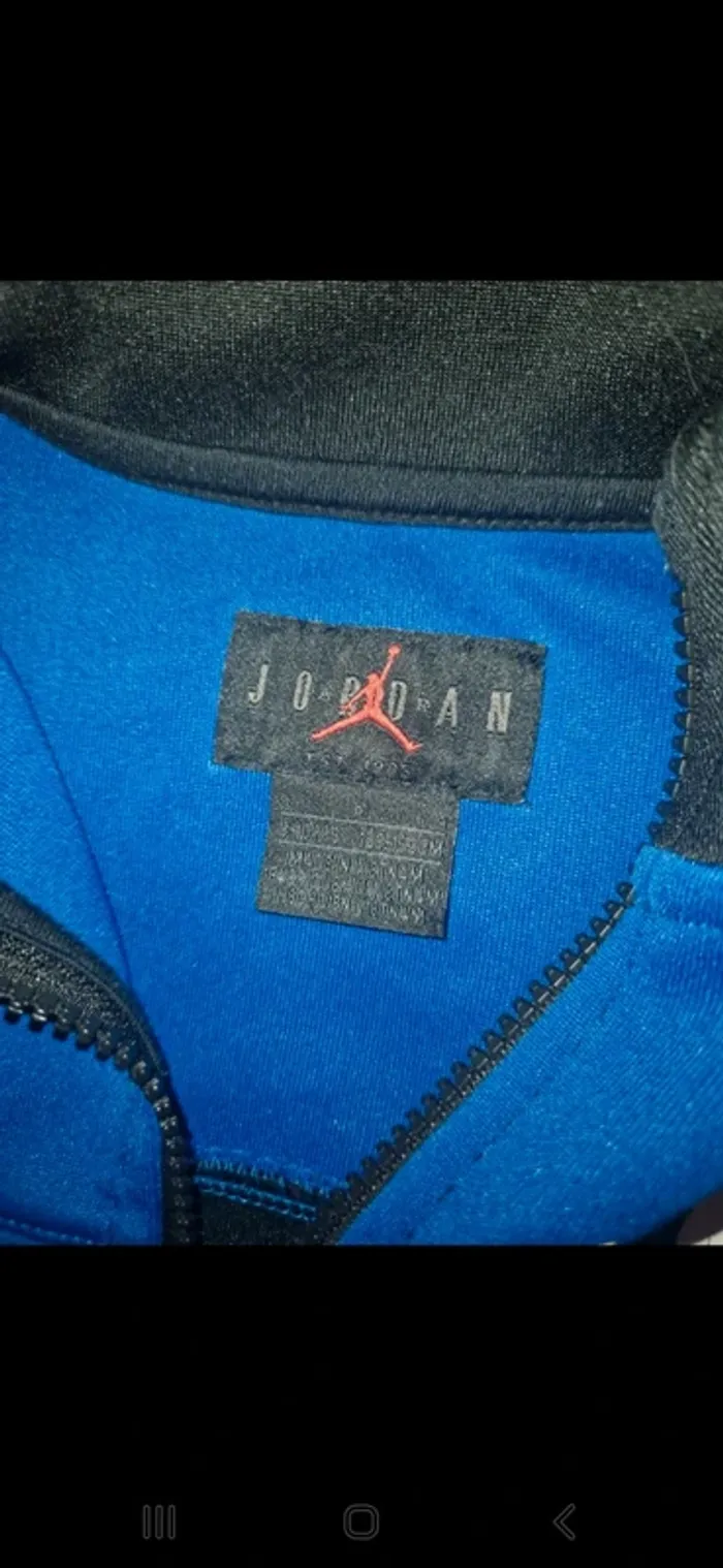 Veste zippé nike air jordan jumpman garcon 10-12 ans - photo numéro 2