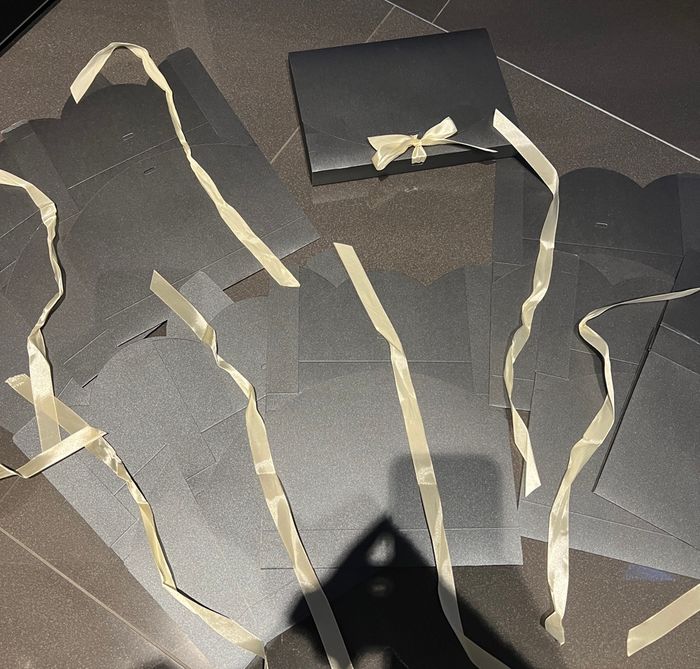 🎁 Lot de 14 Boîtes Cadeaux Élégantes (Kraft & Anthracite) - photo numéro 10