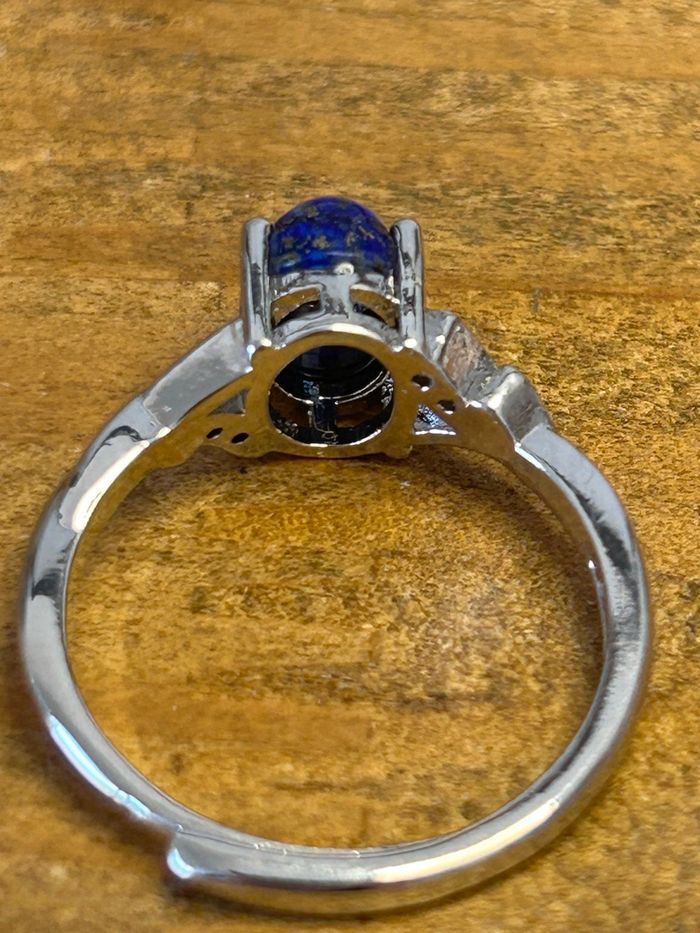 Bague réglable en laiton et lapis-lazuli – Harmonie & Inspiration - photo numéro 5