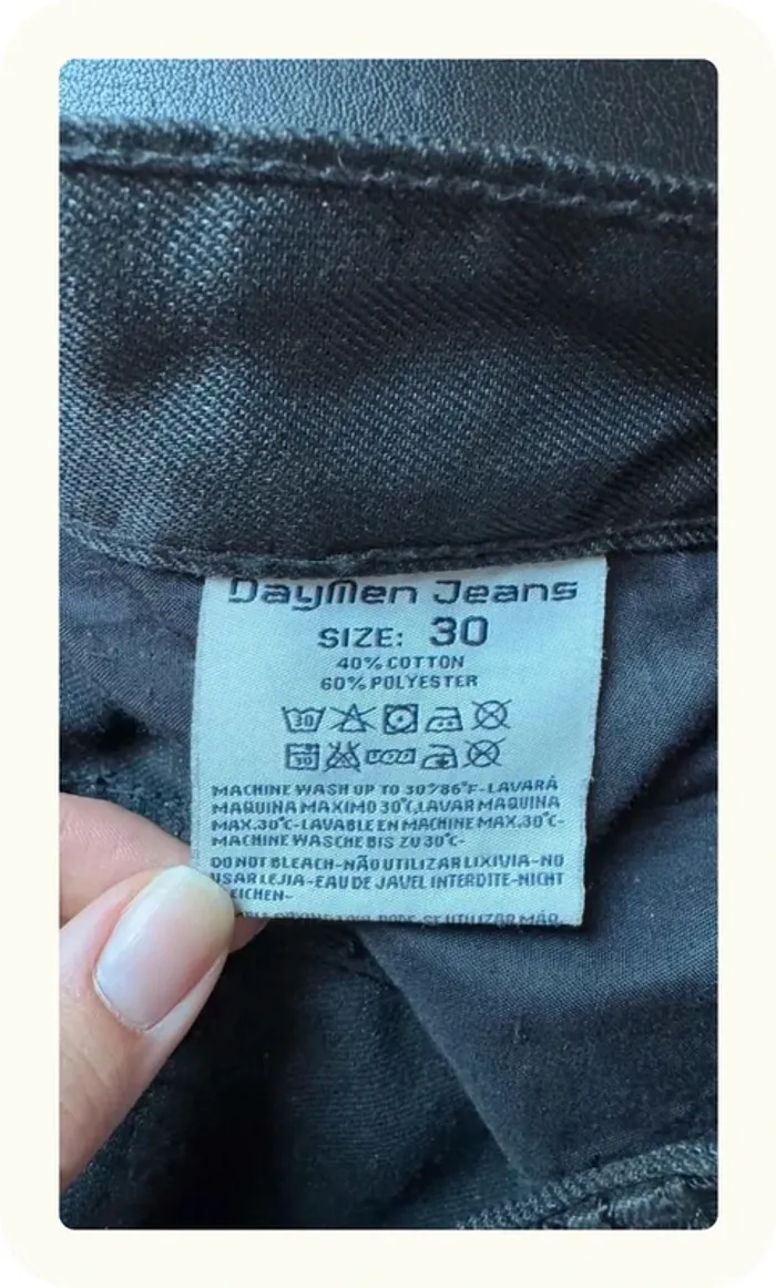 Jean noir homme Daymen Taille 40 L - photo numéro 7
