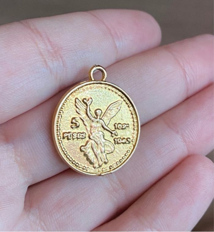 Pendentif 5 pesos mexicain - photo numéro 6