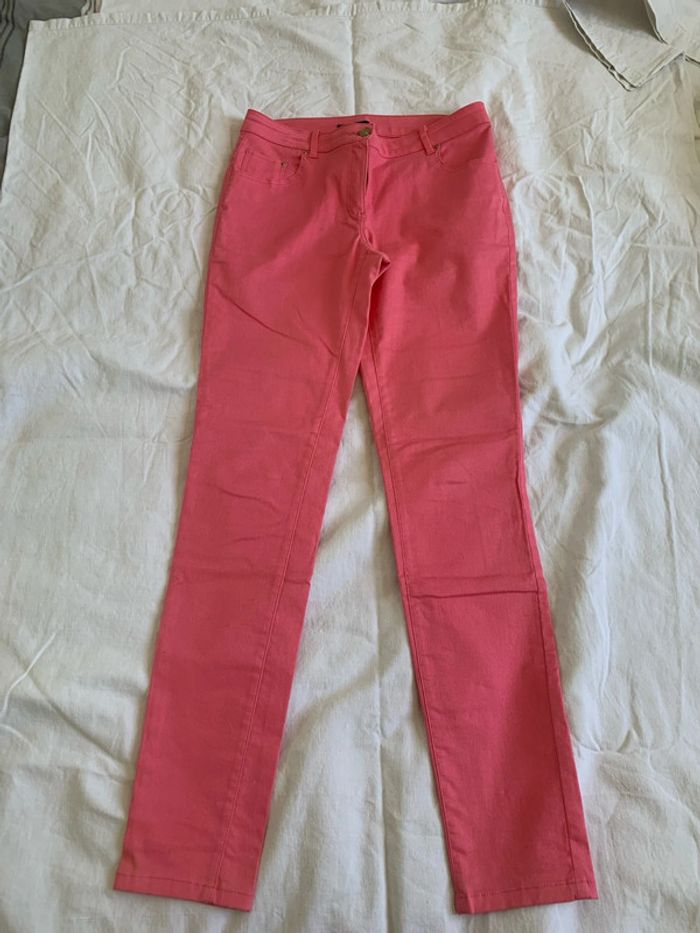 Jean skinny rose corail