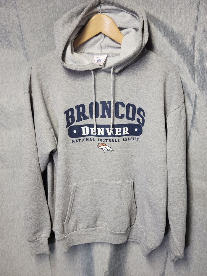 Sweat à capuche Denver Broncos NFL gris – L / M oversize - photo numéro 1