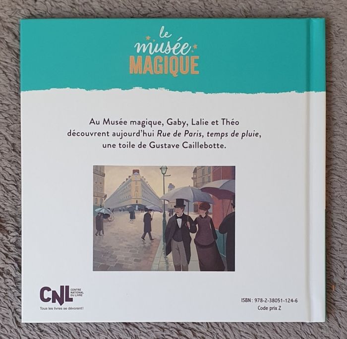 Roman pour enfants "Rue de Paris, Temps de Pluie" - Collection Le Musée Magique (4-6 ans) / Hachette - photo numéro 2