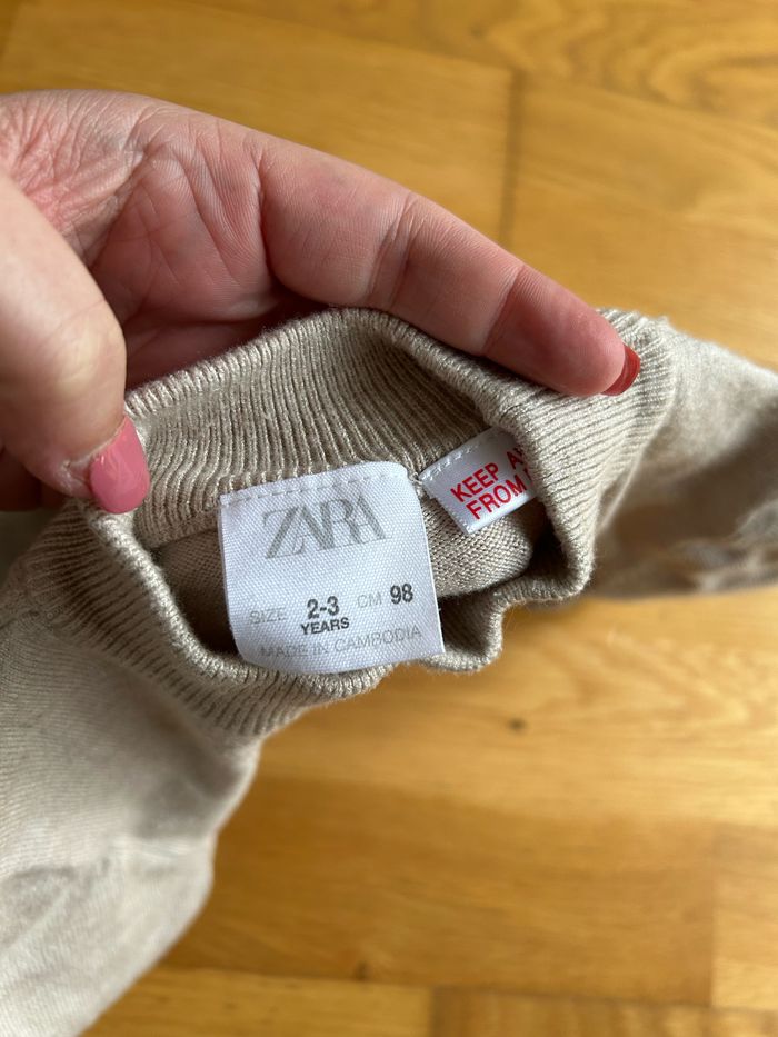 Pull beige Zara 2-3 ans ou 98 cm - photo numéro 3