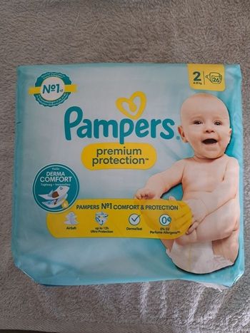 26 Pampers premium protection taille 2