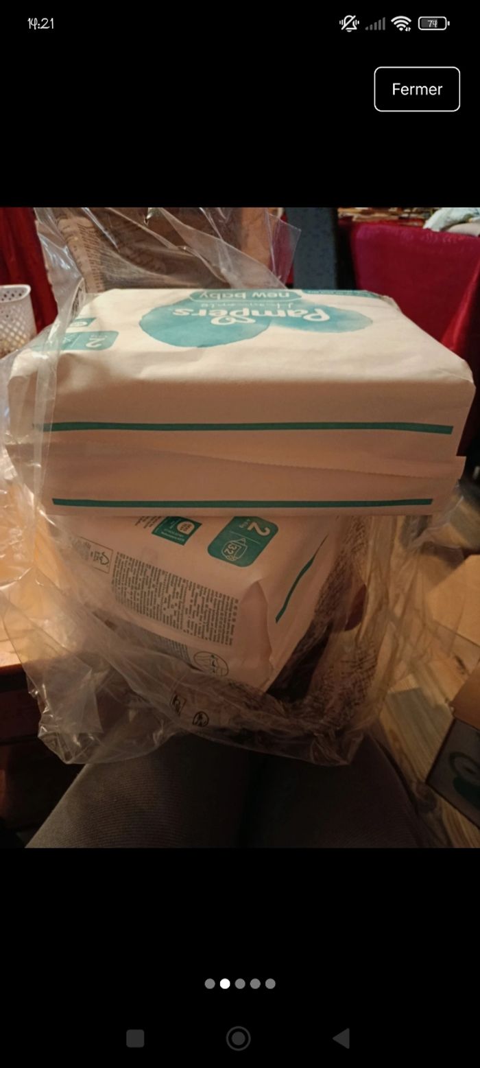 Lot de couches x 3 Pampers Harmonie - photo numéro 2