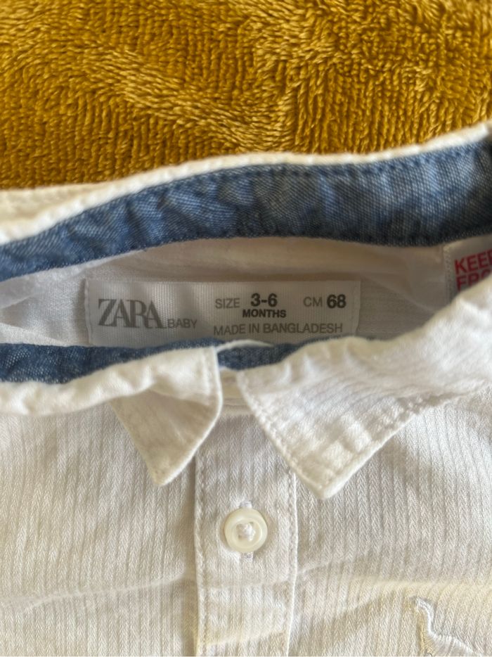 Ensemble chemise zara et pantalon bretelle kiabi bébé garçon - photo numéro 4
