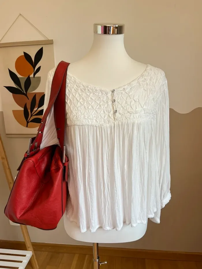 Sac vintage y2k rouge en cuir synthétique très bon état [ref 2507SR130] - photo numéro 8