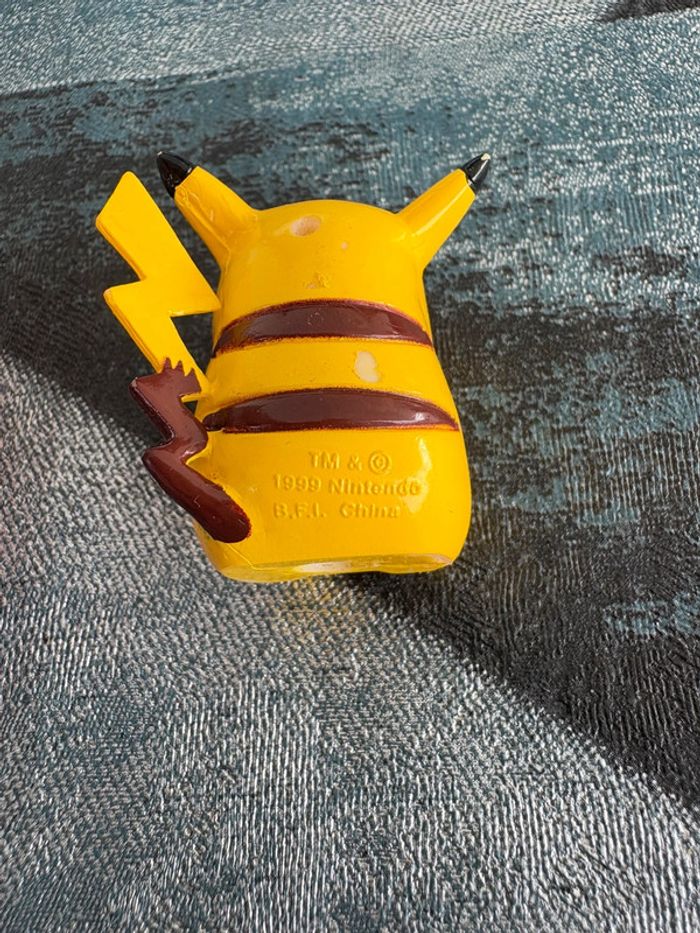 Petite figurine, Pikachu, Pokémon, embout de crayons, Nintendo de 1999 - photo numéro 4