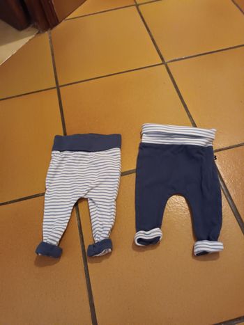 Lot de 2 pantalons naissance Obaïbi  neufs