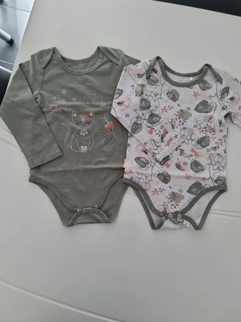 Lot 2 bodies Vert et blanc