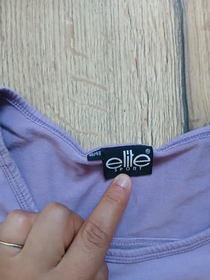 Tee short élite violet violine 46-48 - photo numéro 2