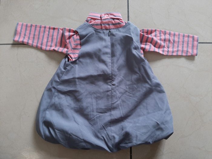 Ensemble robe + tee shirt manches longues 6 mois - photo numéro 2