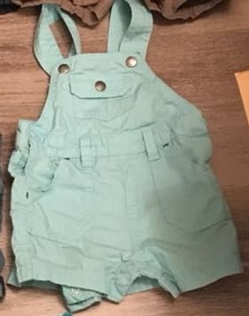 salopette short 6 mois