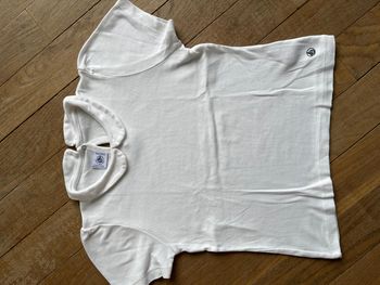 Tee-shirt blanc Petit Bateau 8 ans