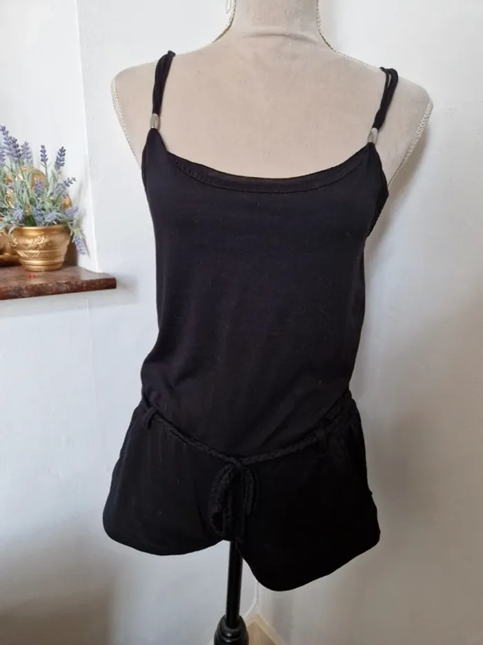 Combinaison short de nui taille s noir hunkemoller