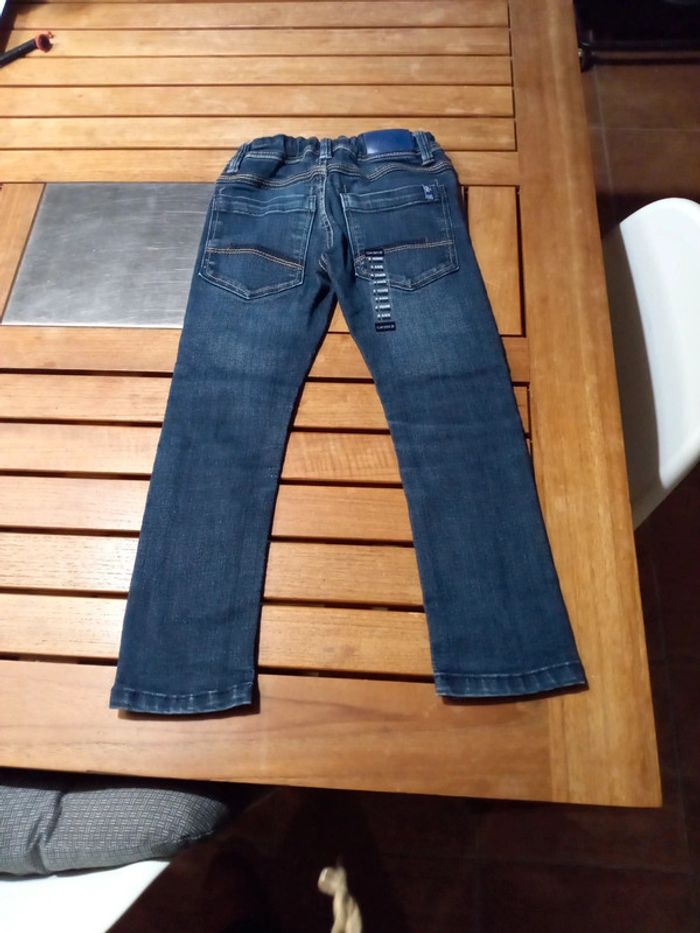 Jean skinny moustache usé T 4 ans 104 cm - photo numéro 6
