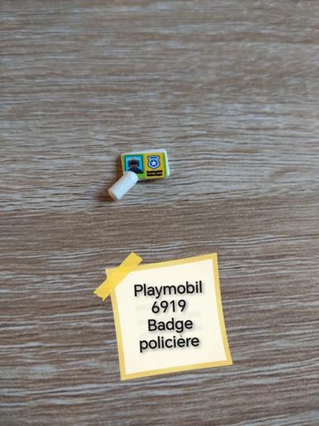 Playmobil 6919 badge policière