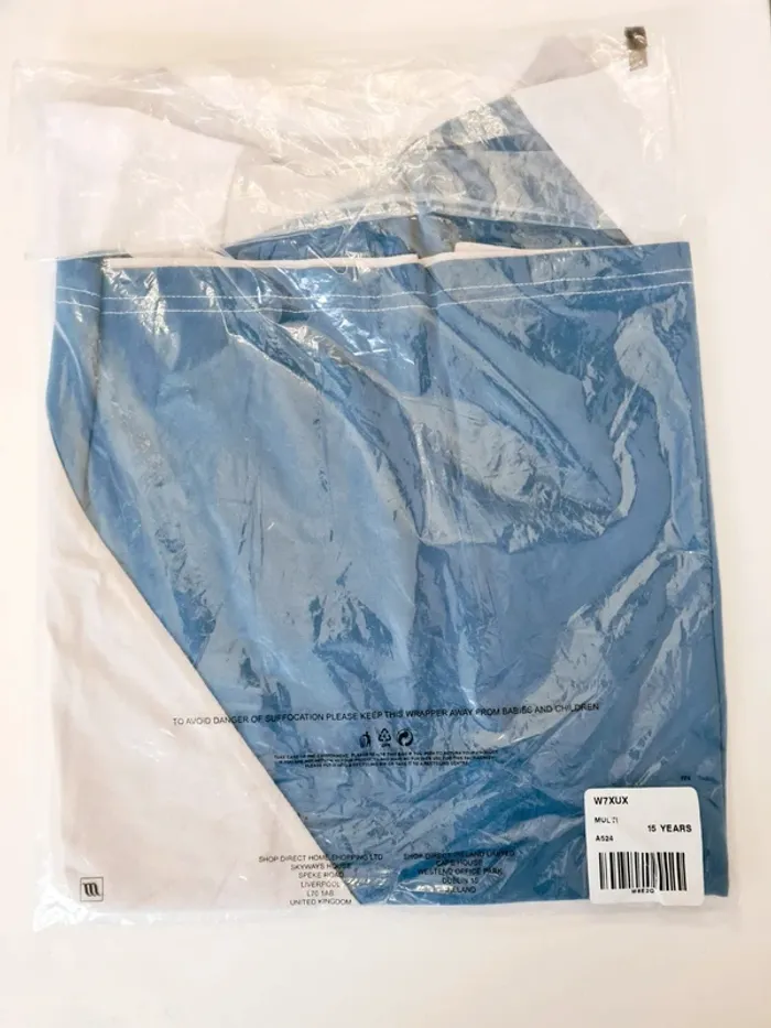 T-shirt bloc de couleur bleu pour garçon 100% coton V by Very - taille 15 ans - photo numéro 6