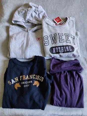 Lot sweat,veste et sous pull 10 ans